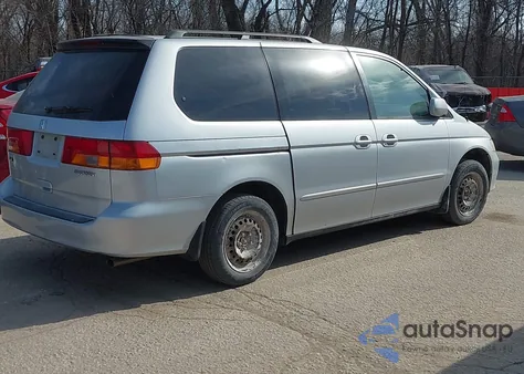 2002 Honda Odyssey Ex z USA, uszkodzony, nr VIN 2HKRL186X2H525506